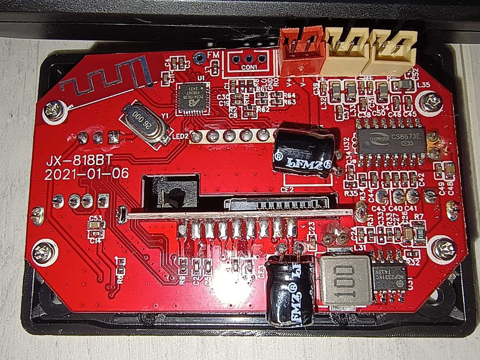 Wzmacniacz audio 2x40W 80W 12 24V stereo pilot JX- 818BT lub JX-Y18