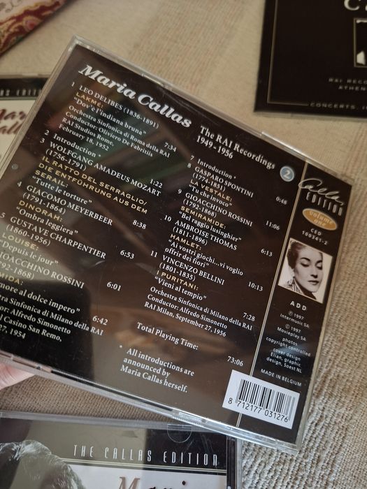 Cds duas caixas triplas Maria Callas gravações ao vivo
