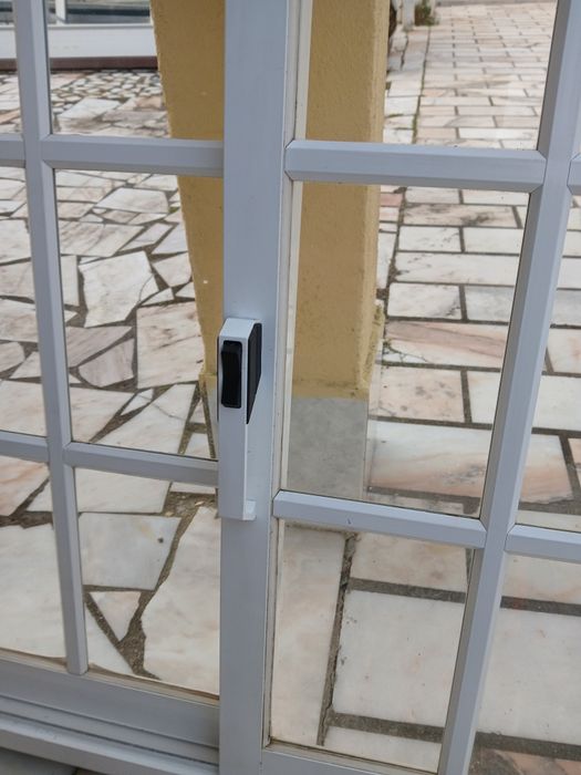 Janela aluminio lacado branco