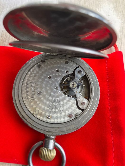 Relógio de bolso antigo suíço Admiral