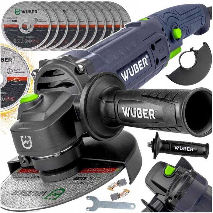 Nowa Szlifierka Kątowa Kątówka 1600w Z Regulacją + 10 Tarcz