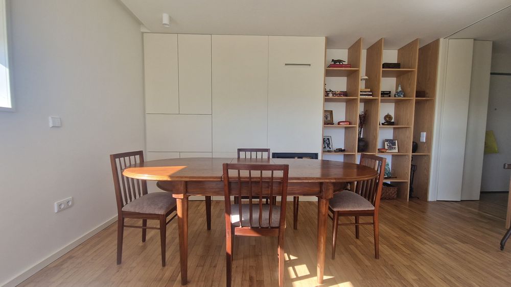 Mesa madeira castanho macica extensivel 160-200cm