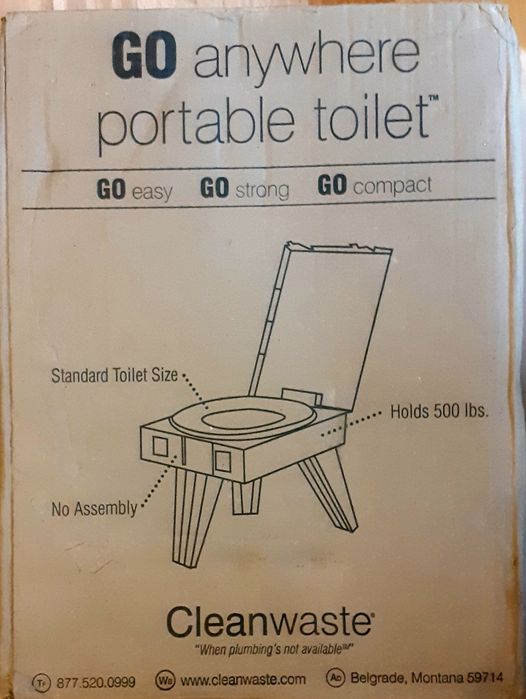 NOWA- Przenośna toaleta GO Anywhere Portable Toilet firmy Cleanwaste