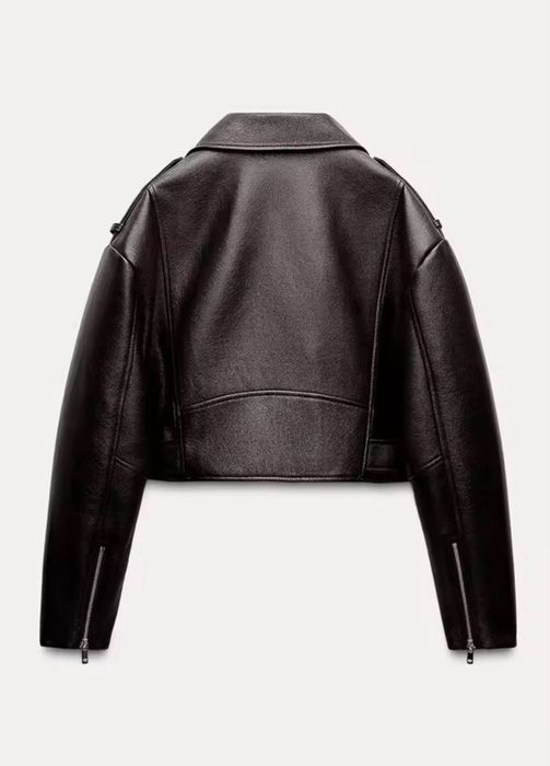 Продам трендову шоколадну косуху/шкіряну куртка