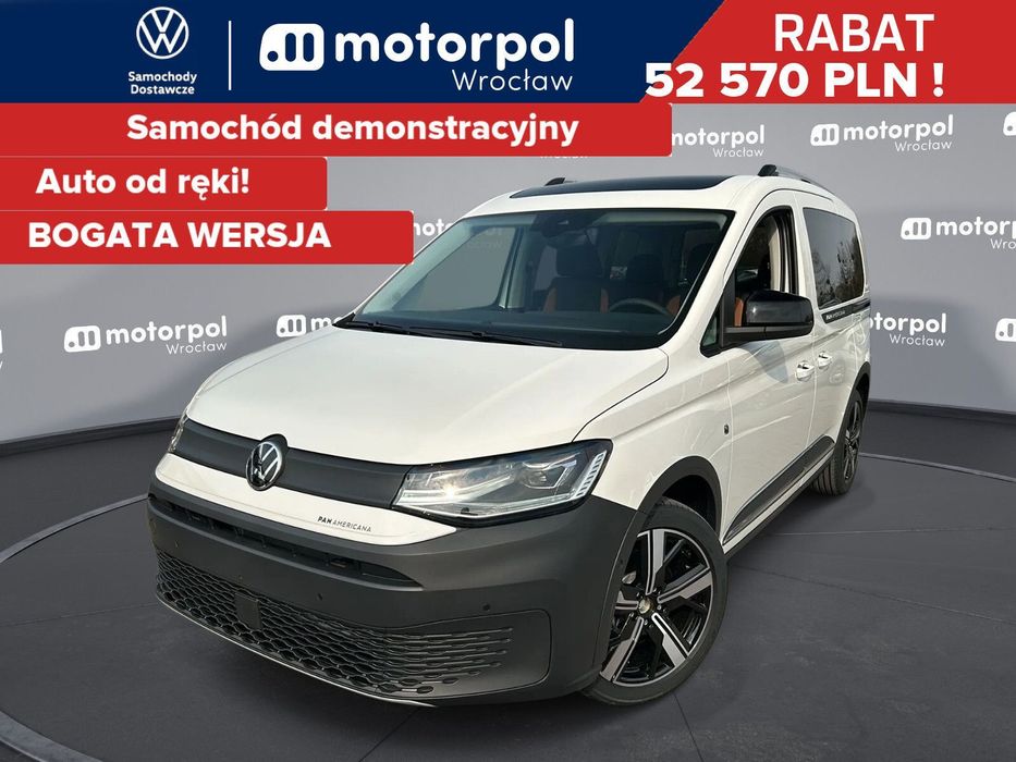 Volkswagen Caddy PanAmericana/DEMO AUTOMAT 1.5 TSI 114KM, rozstaw osi: 2755 mm
