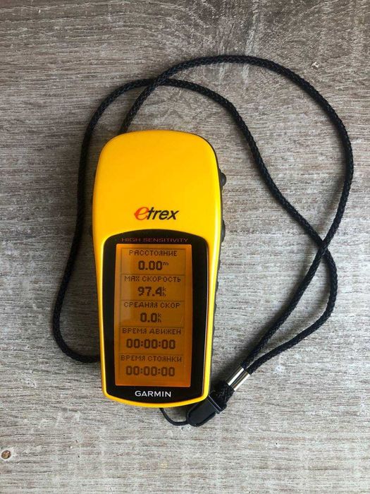GPS навигатор Garmin eTrex H, отличное состояние , НА РУССКОМ