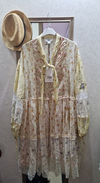 Sukienka Zara studio boho patchwork