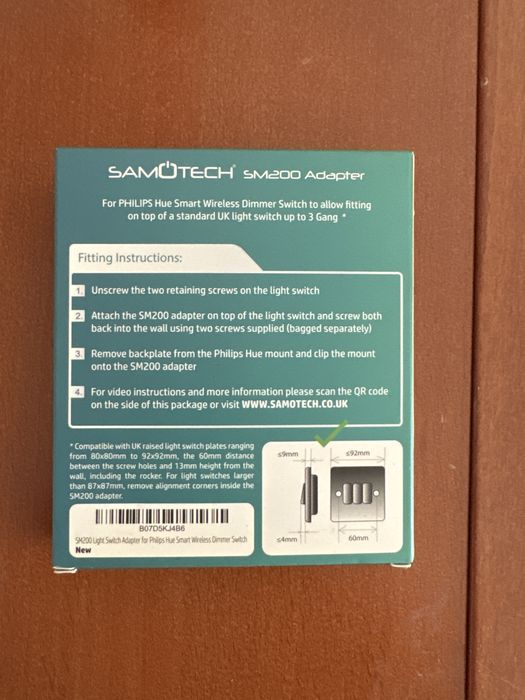 5x Samotech Philips Hue Adaptador interruptor
