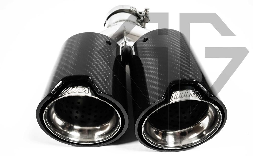 Двойные насадки на глушители BMW M Performance F10 F30 F15 E70 БМВ