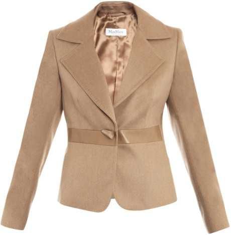 Шерстяной пиджак MaxMara camel samovar jacket, p.M