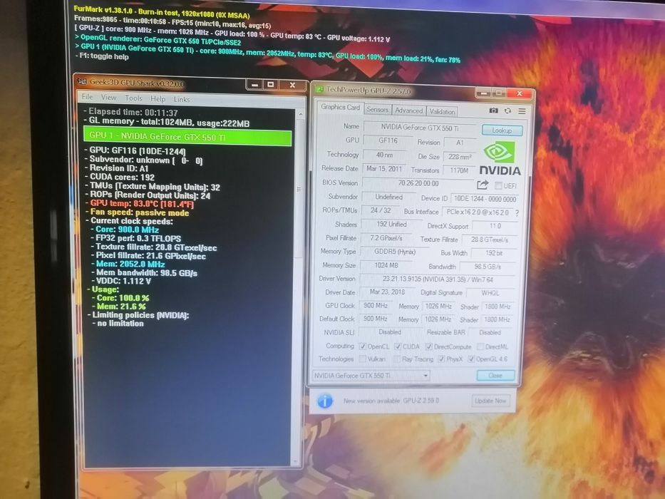 Видеокарта Palit PCI-Ex GeForce GTX550Ti 1024MB GDDR5 (192bit) (