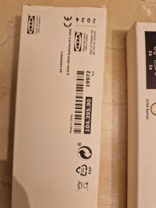 SKYDRAG IKEA, Calhas LED 80cm (x3), NOVAS
