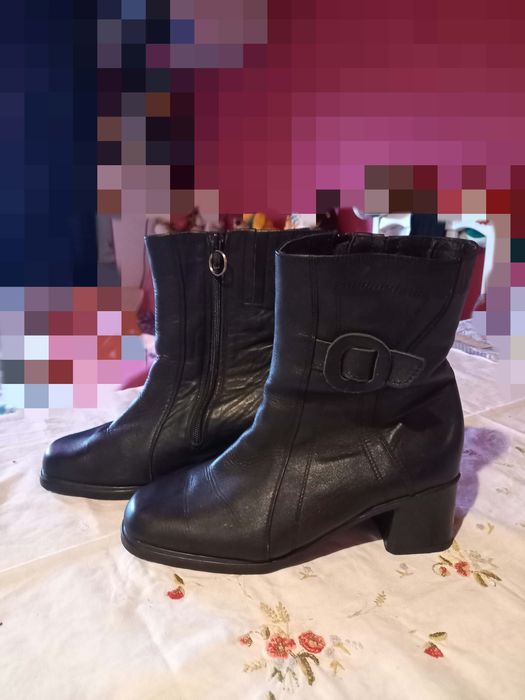 Buty skórzane ocieplane 38
