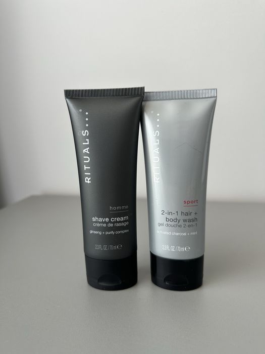 Rituals Sport Homme krem do golenia + żel 2 w 1 travel
