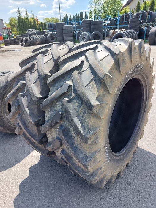 440/65R24 Trelleborg, Pirelli opony używane rolnicze para
