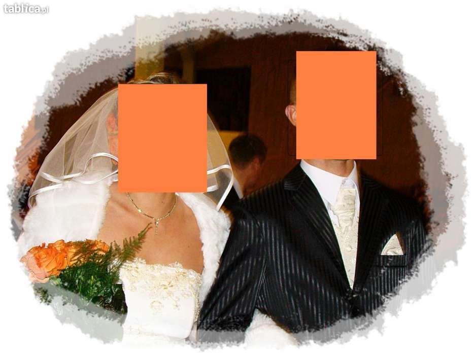 kamizelka ślubna i krawat-TANIO