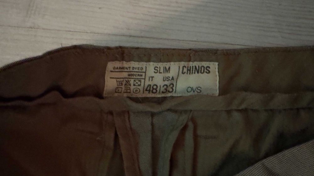 Spodnie męskie chinosy OVS rozmiar 48