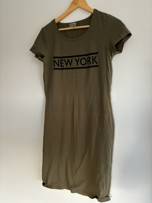 Vero Moda zielona sukienka dresowa, Khaki M