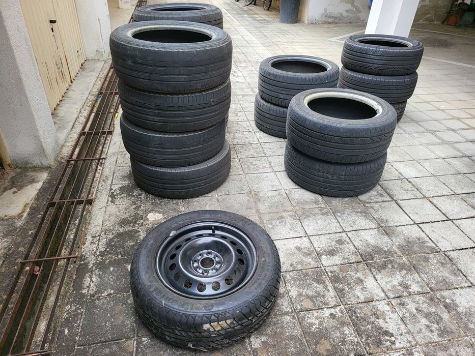 pneus +para desocupar+jantes de ferro furação FIAT BRAVO TD100SX