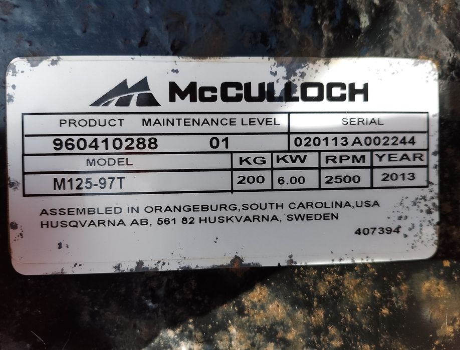 Тракторець газонокосарка McCulloch газонокосилка