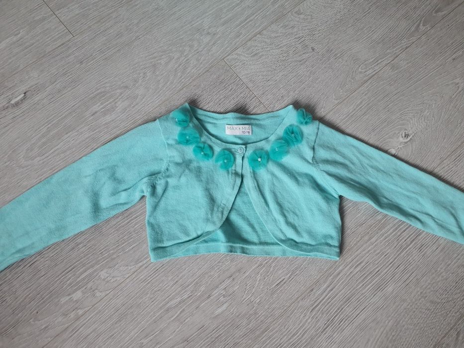 Sweter bolerko zielony