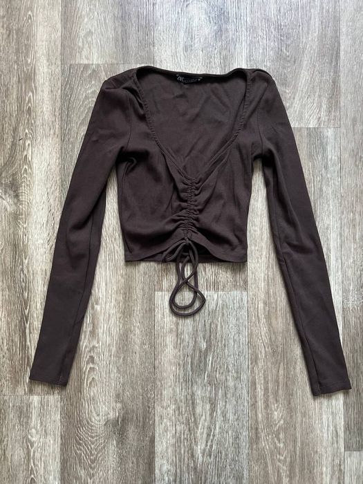 Шоколадний топ zara