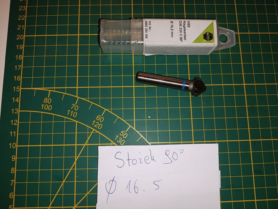 Pogłębiacze 90 stopni stożki gzymki, frezy trzpieniowe