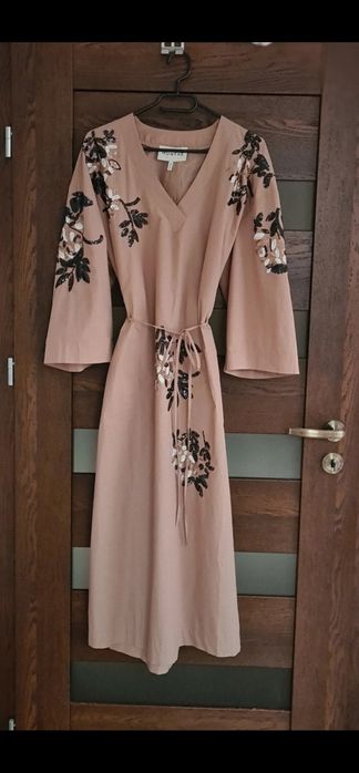 Bawełniana sukienka z cekinami Munthe