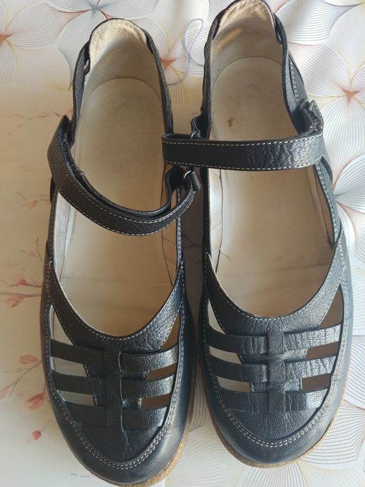 Buty baleriny skóra naturalna roz 41