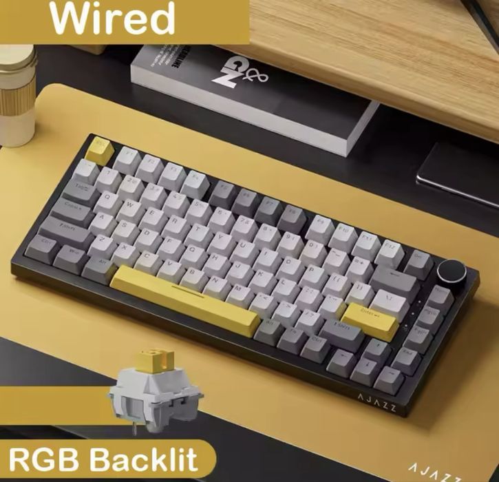 NEW!Механічна клавіатура Ajazz ak 820 кирилиця!