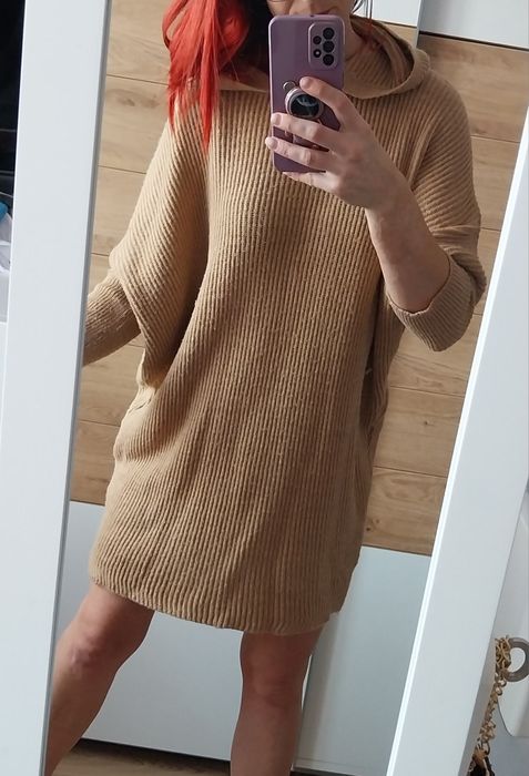 Sweter długi sukienka