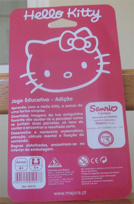 Majora - Hello Kitty - Jogo Cartas Didático - Adição (2011)