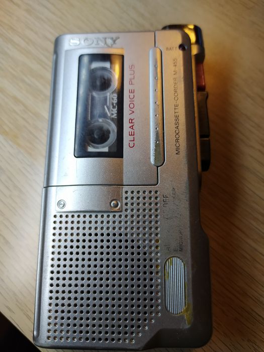 Gravador SONY M-455 Microcassette para peças