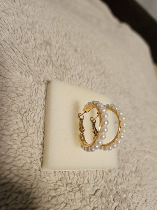 Nowe kolczyki kółka.