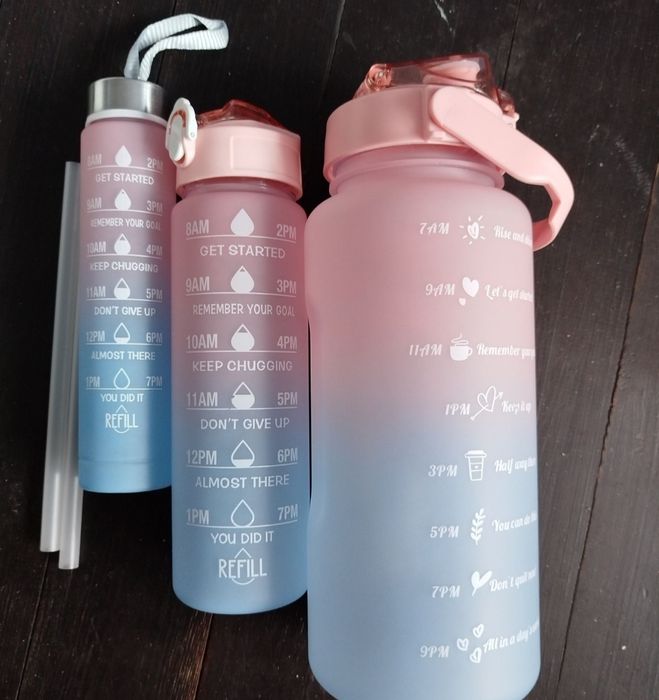 Zestaw Refill 3 nowych bidonów / butelek