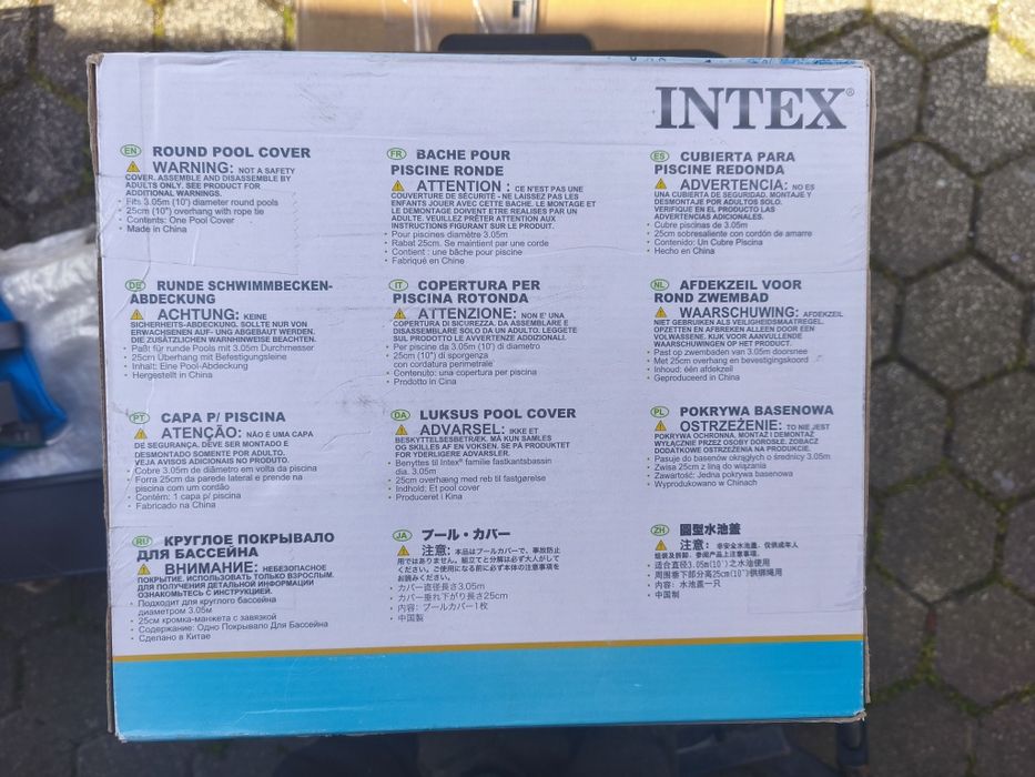 Capa piscina Intex redonda 3,05m