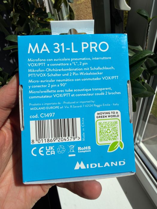 Zestaw słuchawkowy Midland MA31-L Pro Security Headset
