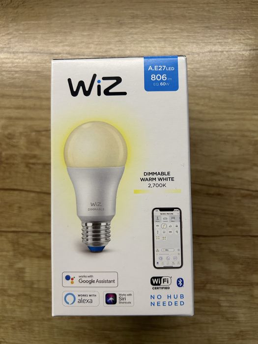 Żarówka WiZ, E27, 806lm, 60W