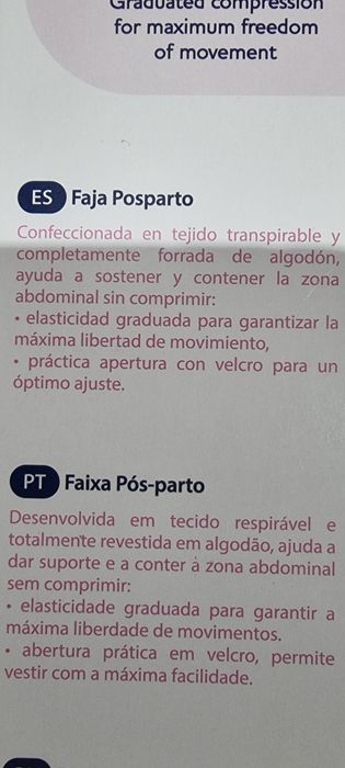 Cinta pós-parto da Chicco Tamanho M