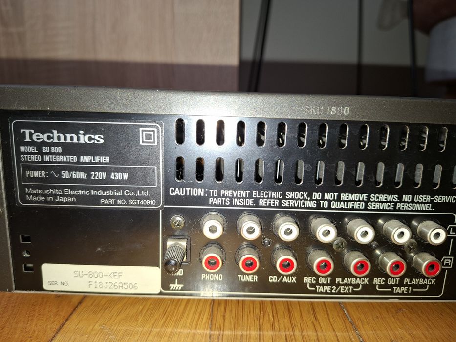 Technics SU-800 – wzmacniacz stereo Hi-Fi | mocny, klasyczny vintage