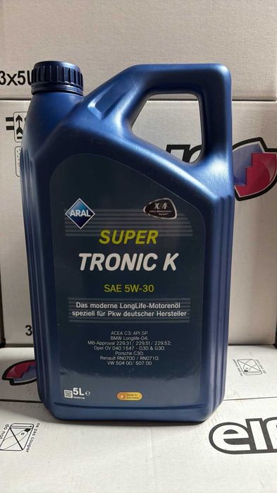 Моторне мастило Арал  Aral SuperTronic К SAE 5W-30 5 л.