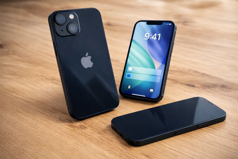 Piękny zadbany Iphone 13 czarny 128gb 87 % bateria