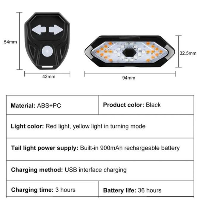 Вело габарит с поворотниками