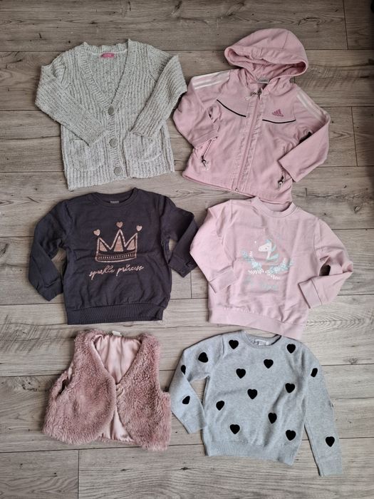 Zestaw 98 104  paka ubrań 30 sztuk ciuchów dziewczęcych set paczka mix szafa box