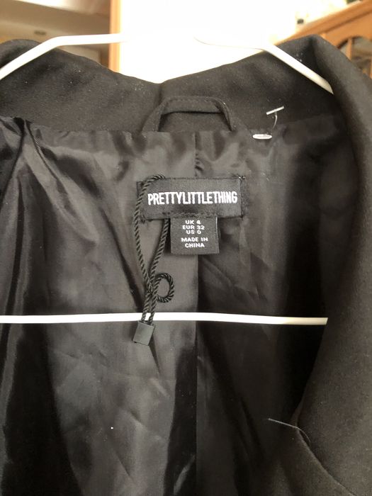 Elegancka  czarna marynarka oversize Pretty Little Thing