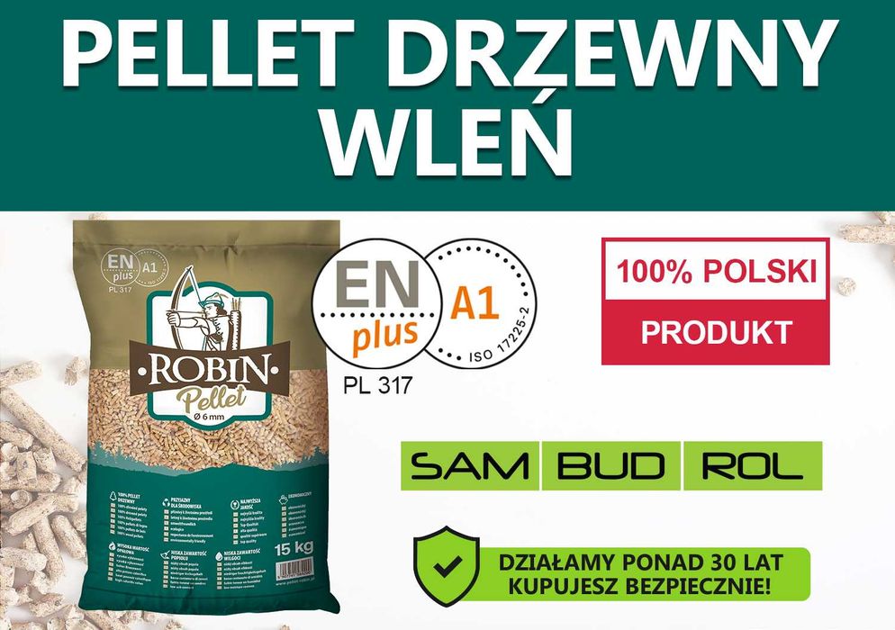 Pellet drzewny WLEŃ, certyfikat A1 ENplus, TRANSPORT