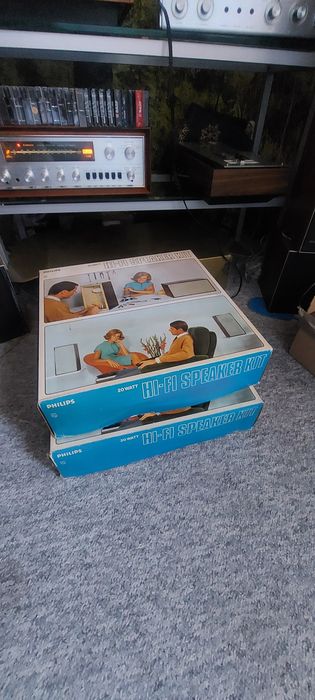 Vintage Zestaw głośników PHILIPS do samodzielnego montażu