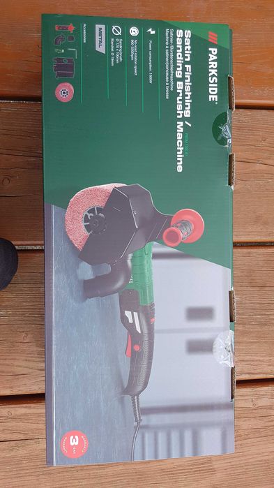 Szlifierka szczotkowa walcowa satyniarka  Parkside 1300W nie użyta