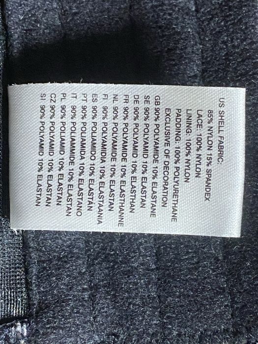 бюстгалтер корсет чорний мереживний h&m