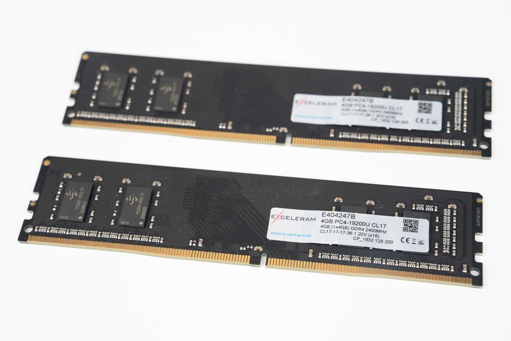 Оперативна памʼять Exceleram DDR4 4GB 2400 МГц PC4-19200U 8GB RAM ОЗУ